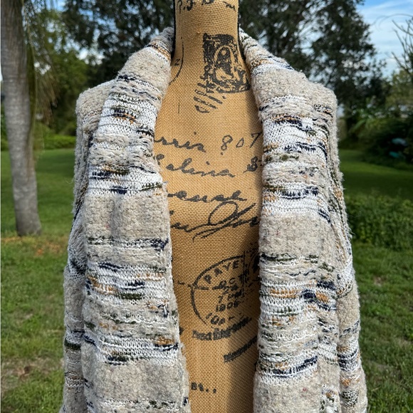 Anthropologie MOTH Oversized Cream Cabin Chloe Sweater Pockets Size Small - Picture 6 of 16